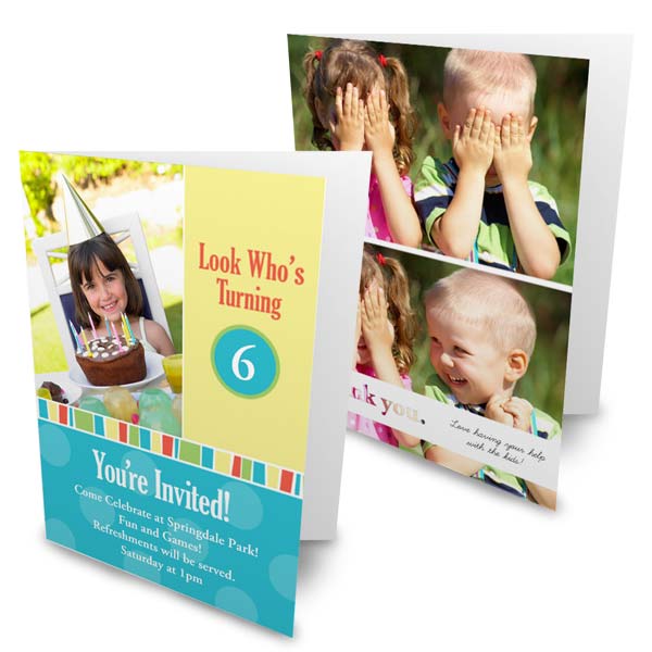 Create your own cute, professionally printed 5x7 photo cards folded with RitzPix Christmas Cards